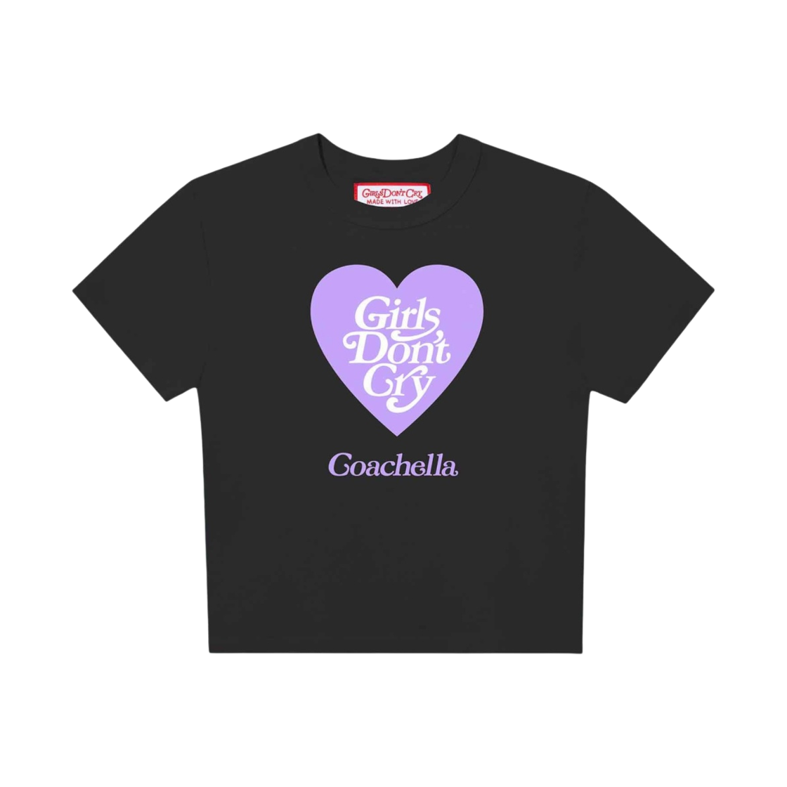 (W) 베르디 x 코첼라 걸스 돈 크라이 티셔츠 빈티지 블랙((W) Verdy x Coachella Girls Don't Cry T-Shirt Vintage Black) - 1