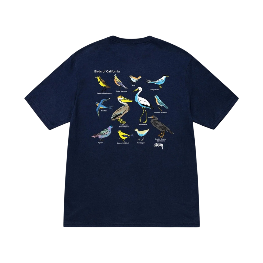 스투시 캘리포니아 버드 티셔츠 네이비(Stussy California Birds T-Shirt Navy) - 2