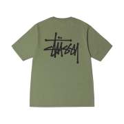 Stussy Basic Stussy Pigment Dyed T-Shirt Artichoke 2023
