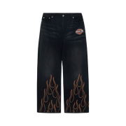 Project G/R x Insane Garage Flame Sweatpants Black