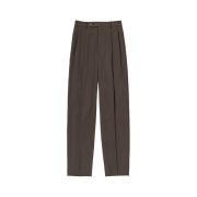 (W) Auralee Light Wool Max Gabardine Slacks Dark Brown - 25SS