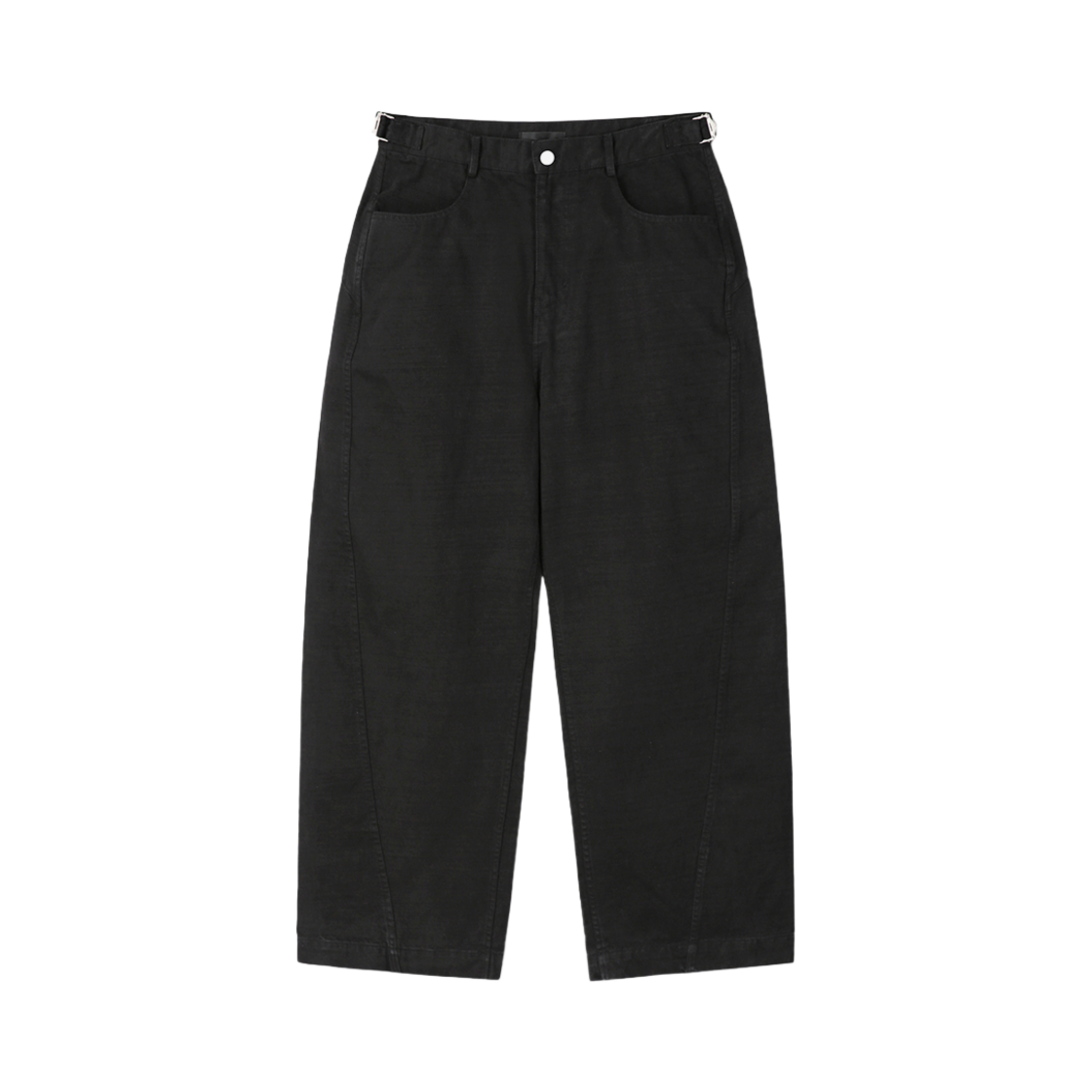 다이브인 와이드 커브드 치노 팬츠 블랙