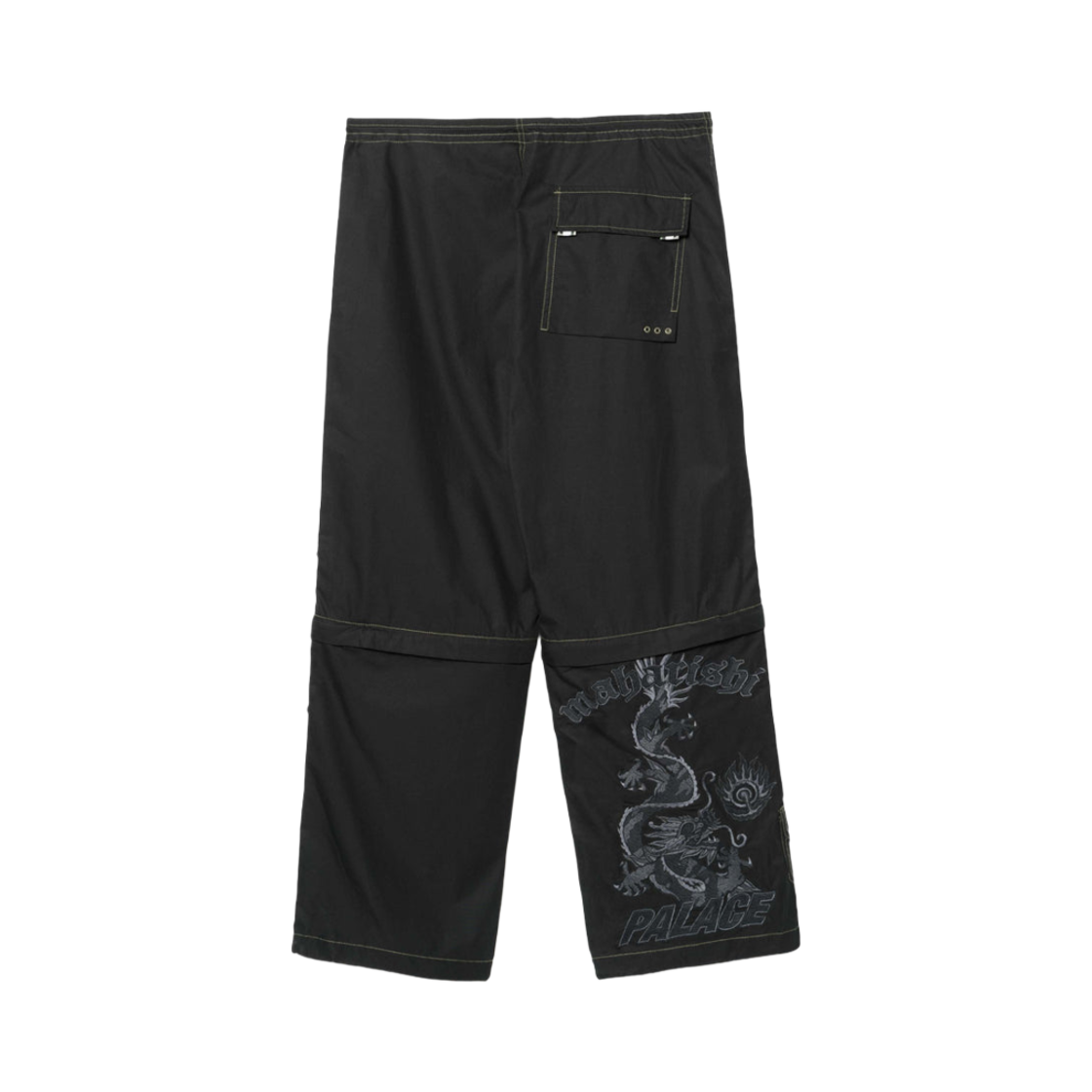 팔라스 x 마하리시 집 오프 스노 팬츠 블랙 - 25SS(Palace x Maharishi Zip Off Sno Pant Black - 25SS) - 2
