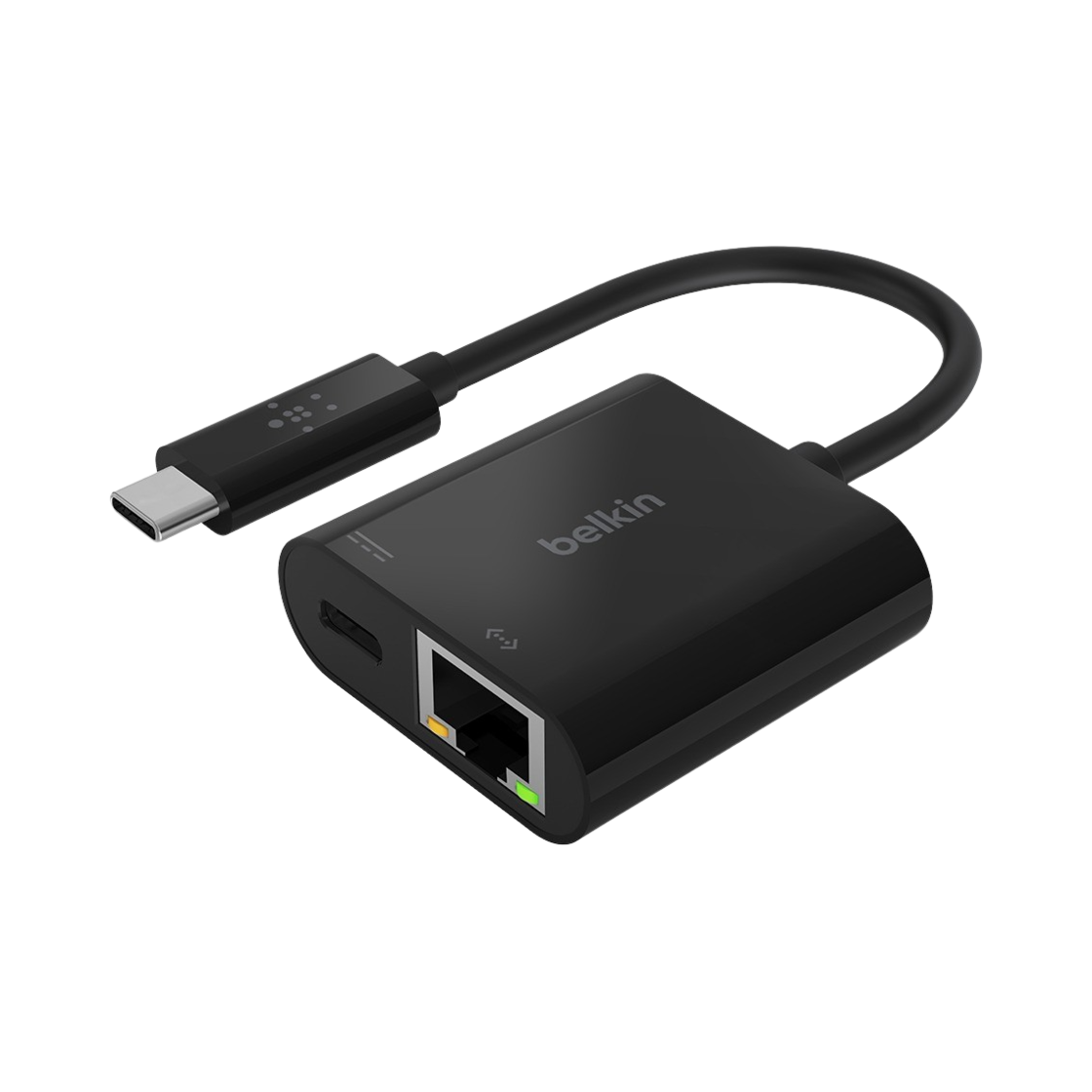 INC001btBK Belkin USB-C to Ethernet + C Type 60W PD Charging Adapter INC001bt
