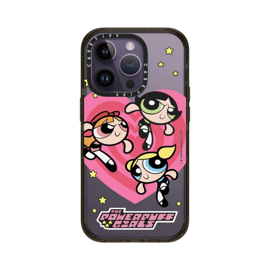 케이스티파이 x 파워퍼프걸 아이폰 하트 임팩트 케이스 클리어 블랙(Casetify x The Powerpuff Girls iPhone Heart Impact Case Clear Black) - 2