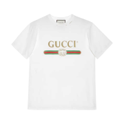 (W) Gucci Oversize T-Shirt Gucci Logo White