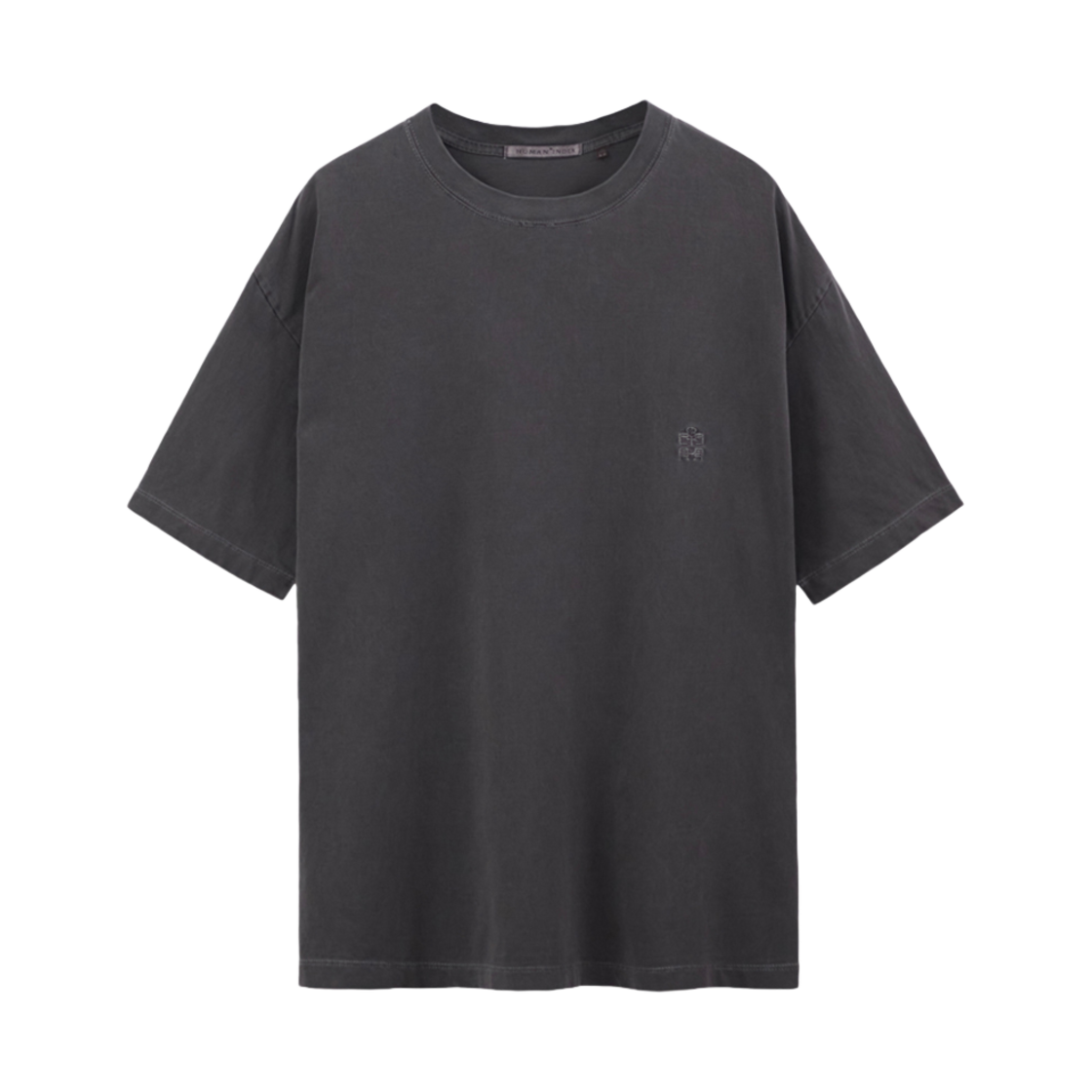 폴리테루 휴먼인덱스 휴먼 레귤러 1/2 티셔츠 다이드 퍼플 그레이(Polyteru Human Index Human Regular 1/2 T-Shirt Dyed Purple Gray)