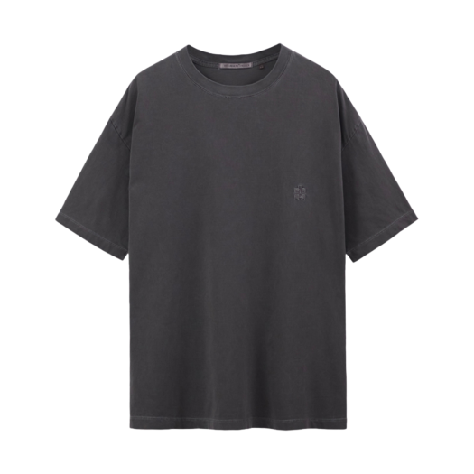 PL5TTS0941NS Polyteru Human Index Human Regular 1/2 T-Shirt Dyed Purple Gray