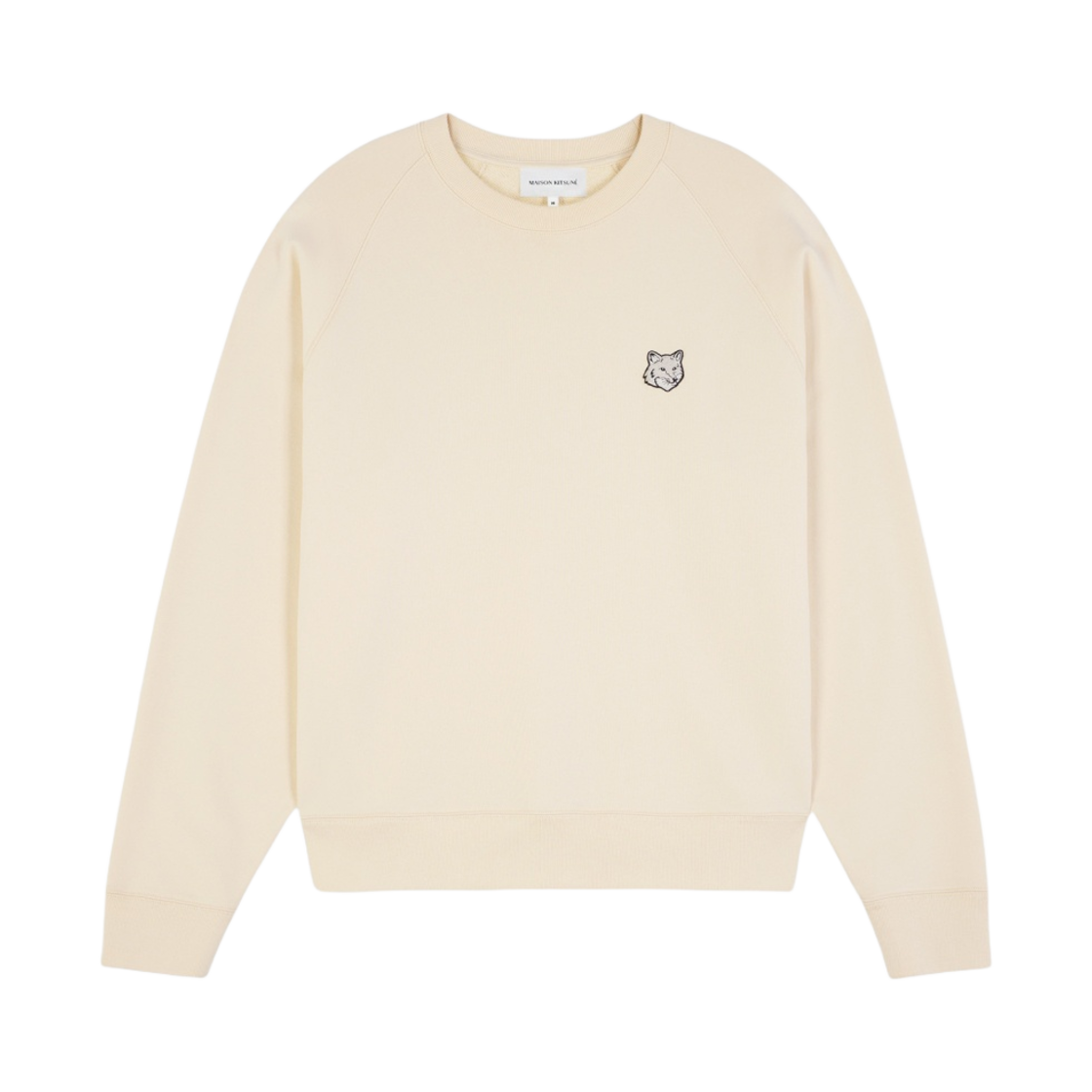 MM00304KM0001-P205 Maison Kitsune Bold Fox Head Patch Oversize Sweatshirt Paper
