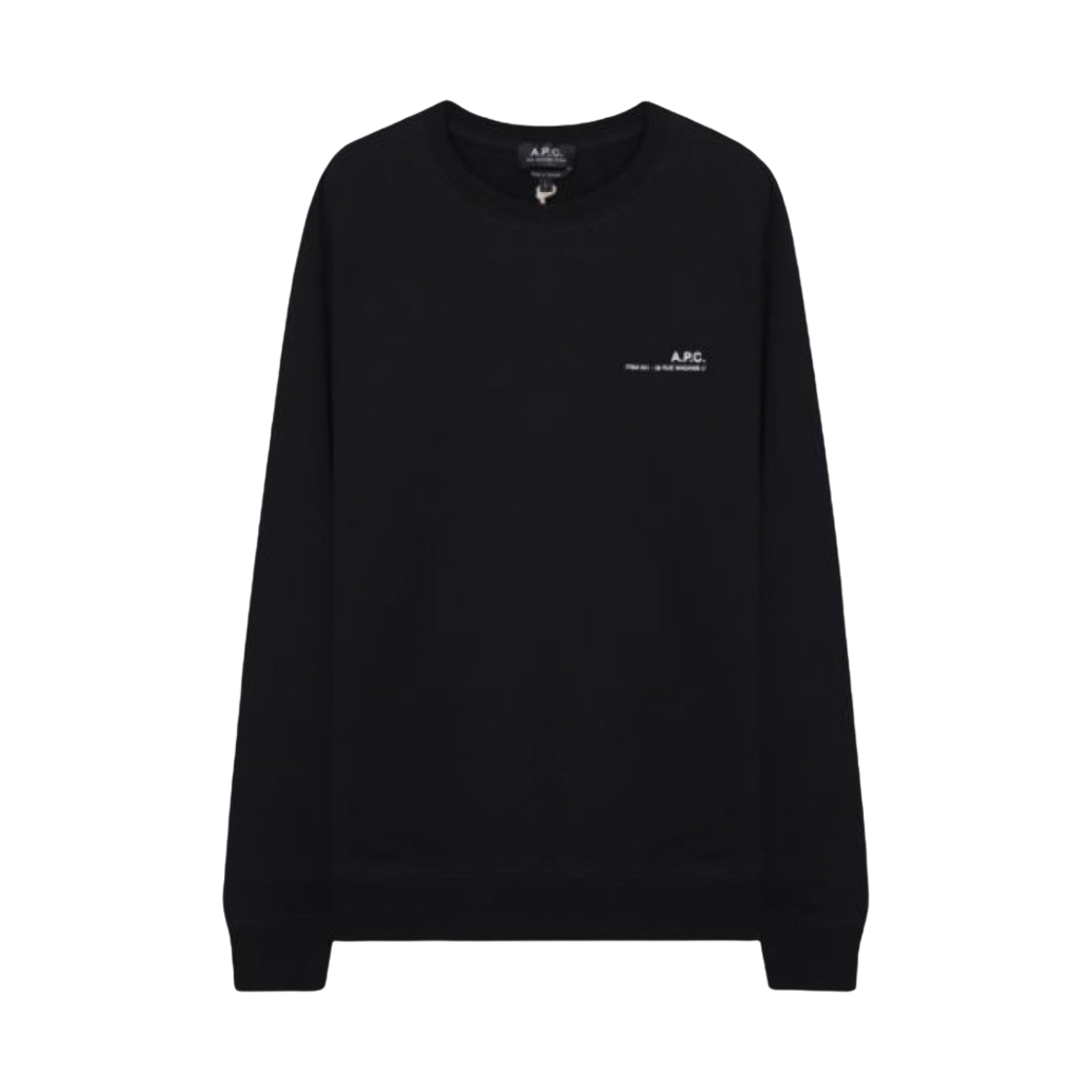 아페쎄 아이템 스웨트셔츠 블랙(A.P.C. Item Sweatshirt Black) - 1