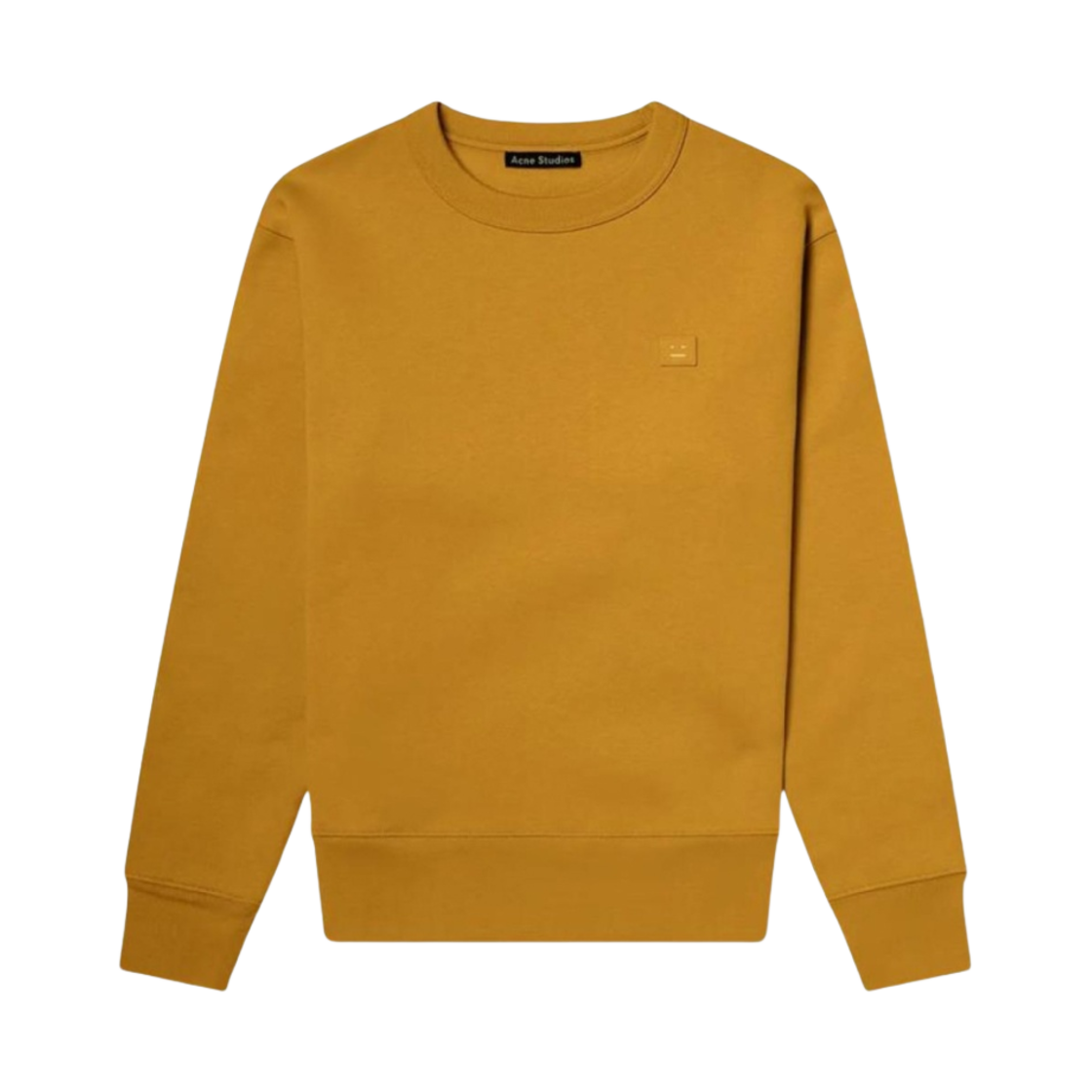 CI0010-59C Acne Studios Forba Face Crewneck Sweatshirt Caramel