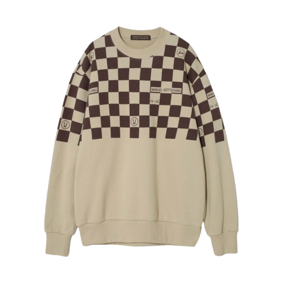 UC2C9812-1 Undercover x Fragment UC2C9812-1 Cotton Pullover Brown Check