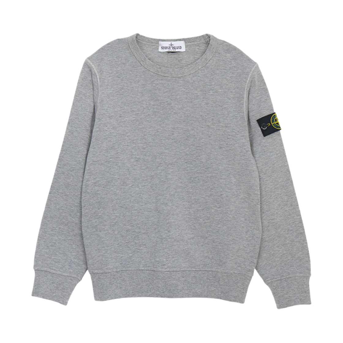 (키즈) 스톤 아일랜드 6100011 스웨트셔츠 그레이 멜란지 - 25SS((Kids) Stone Island 6100011 Sweatshirt Grey Melange - 25SS) - 1