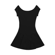 OJOS i:e Fluid Capsleeve Dress 01 Black