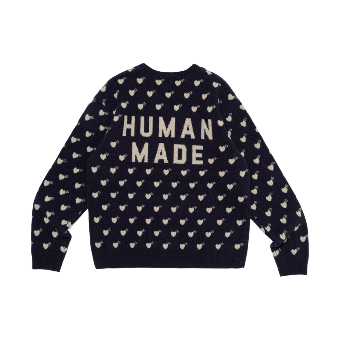 휴먼 메이드 하트 니트 스웨터 네이비(Human Made Heart Knit Sweater Navy) - 2
