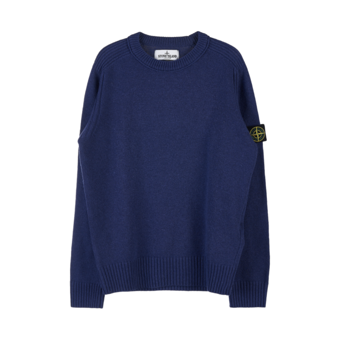 7516506A1-V0027 (Kids) Stone Island 506A1 Crewneck Knit Royal Blue - 21FW