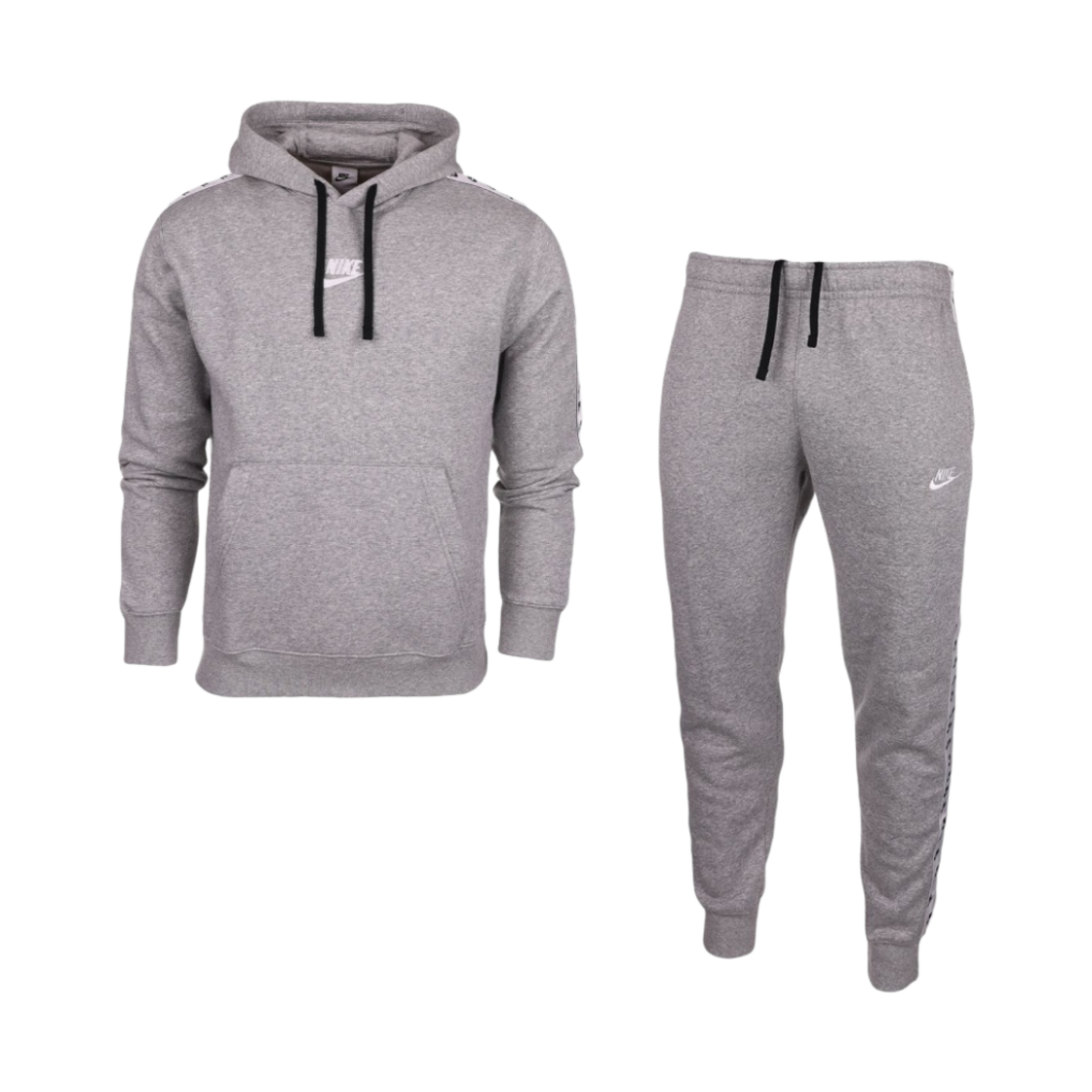 나이키 NSW 스포츠 에센셜 클럽 플리스 후드 트랙수트 그레이 헤더(Nike NSW Sports Essential Club Fleece Hooded Tracksuit Grey Heather) - 1