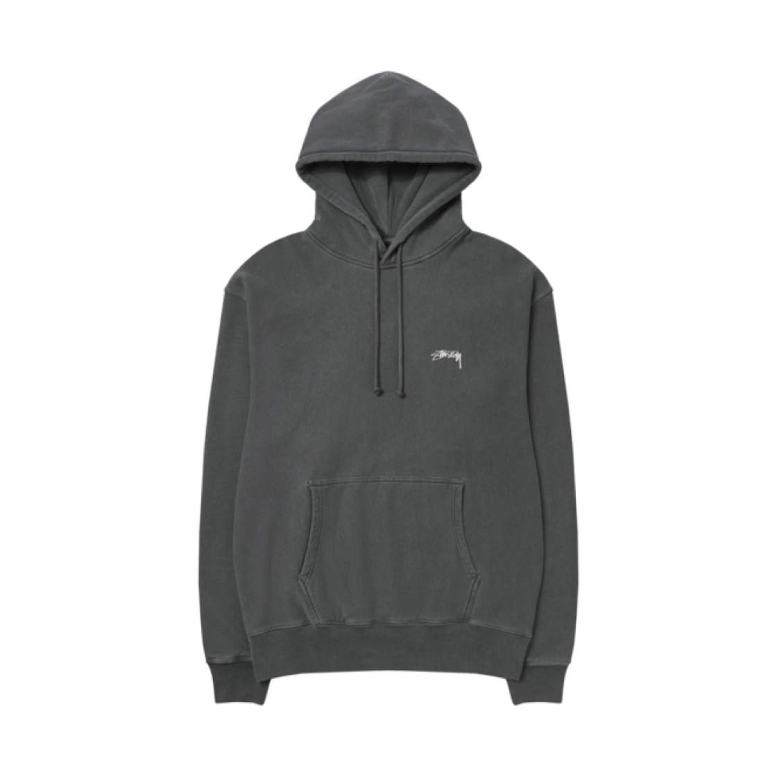 1925021 Stussy Smooth Stock Pigment Dyed Hoodie Black