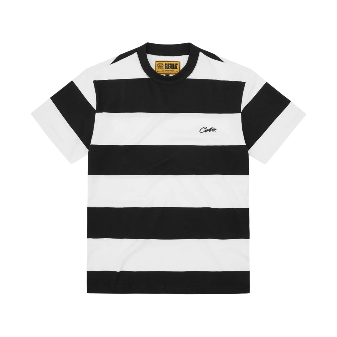 코르테이즈 스트라이프 티셔츠 블랙(Corteiz Striped T-Shirt Black) - 1