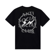 Anti Social Social Club x Fragment Design Half Tone Logo T-Shirt Black Grey