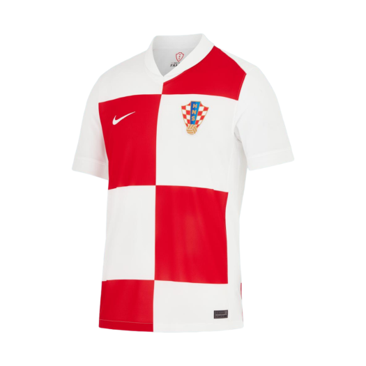 Nike Croatia 2024/25 Dri-Fit Stadium Home Replica Jersey White University Red (Non Marking Ver.)