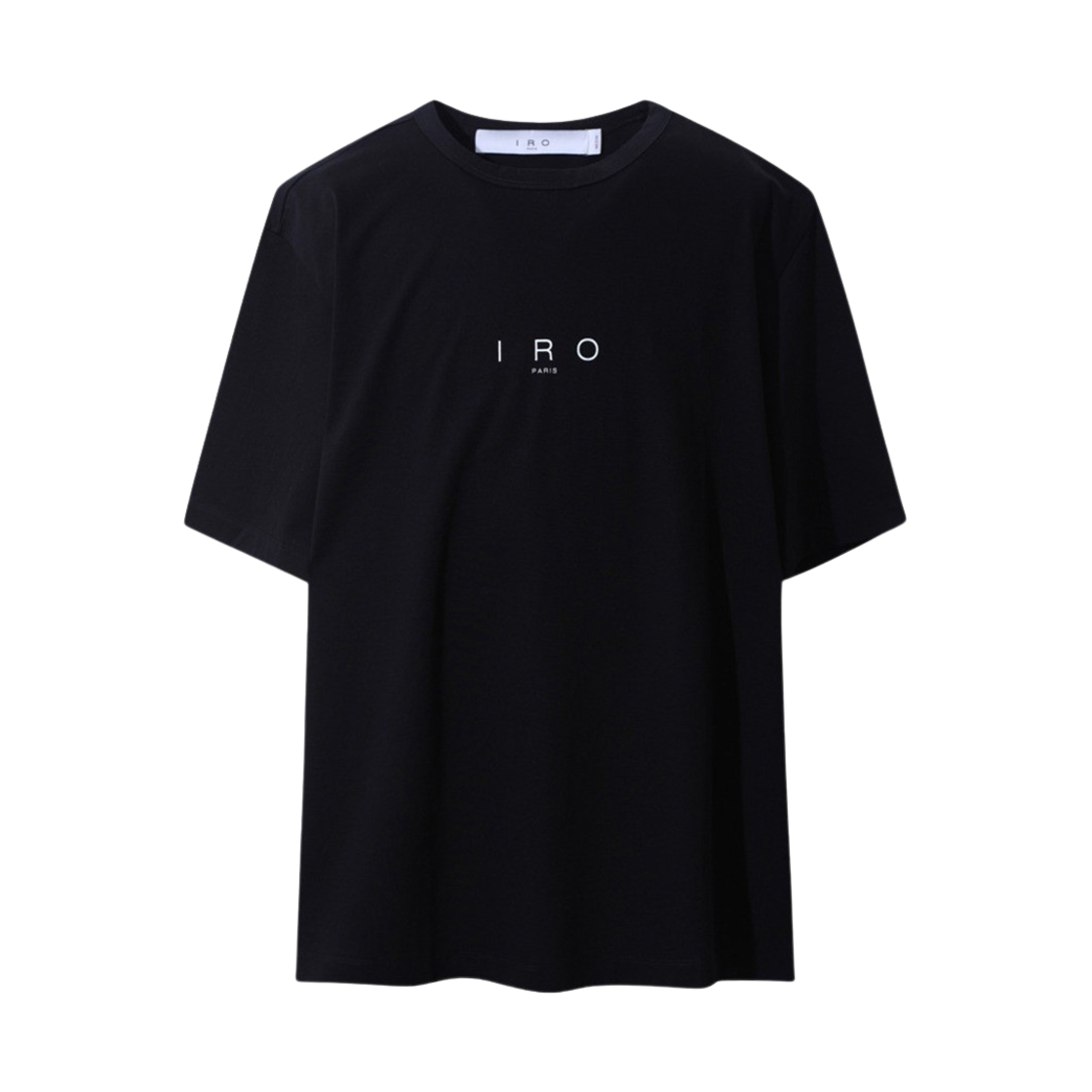 이로 바쇼몽 이로 로고 베이직 반팔 티셔츠 블랙(Iro Bachaumont Iro Logo Basic Short Sleeves T-Shirt Black) - 1