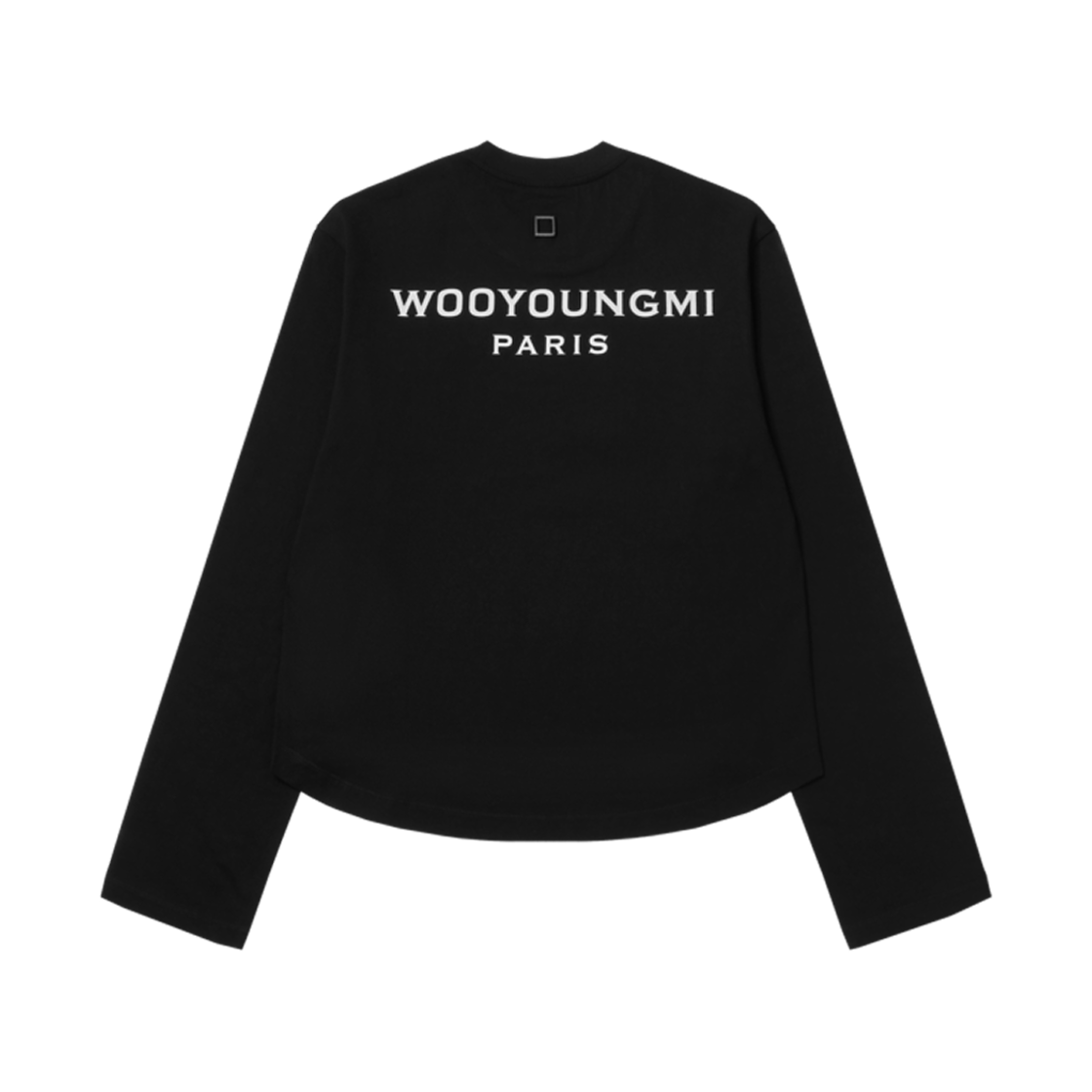 M241TS17713B (W) Wooyoungmi Long Sleeve Back Logo T-Shirt Black - 24SS