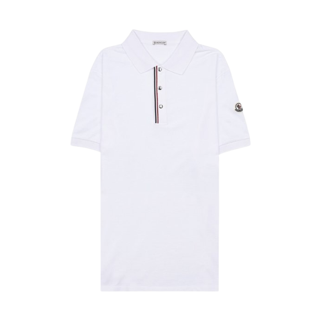 J1-091-8A00022-899P0-002 Moncler Logo Polo T-Shirt White - 24SS