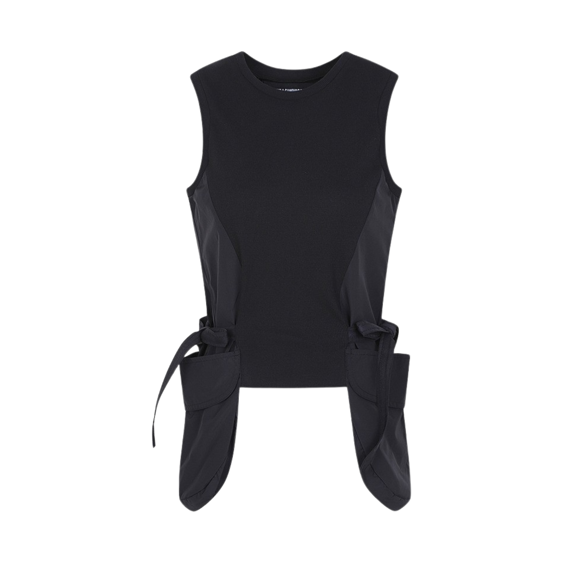 KW4ATSSPC07BK Paula Canovas Del Vas Women Pocket Jersey Top Black