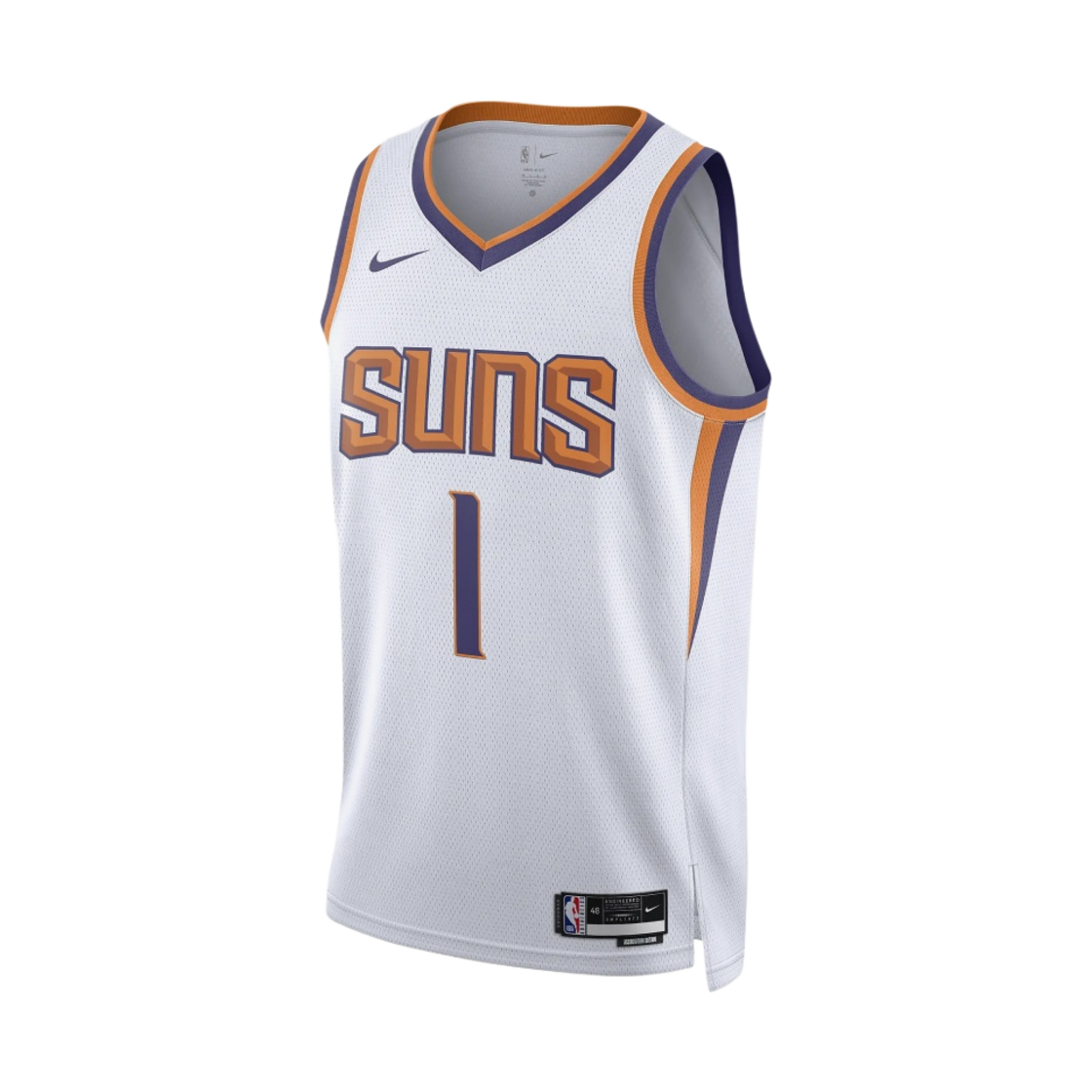 나이키 데빈 부커 피닉스 선즈 어소시에이션 에디션 2022/23 NBA 스윙맨 저지 화이트(Nike Devin Booker Phoenix Suns Association Edition 2022/23 NBA Swingman Jersey White)
