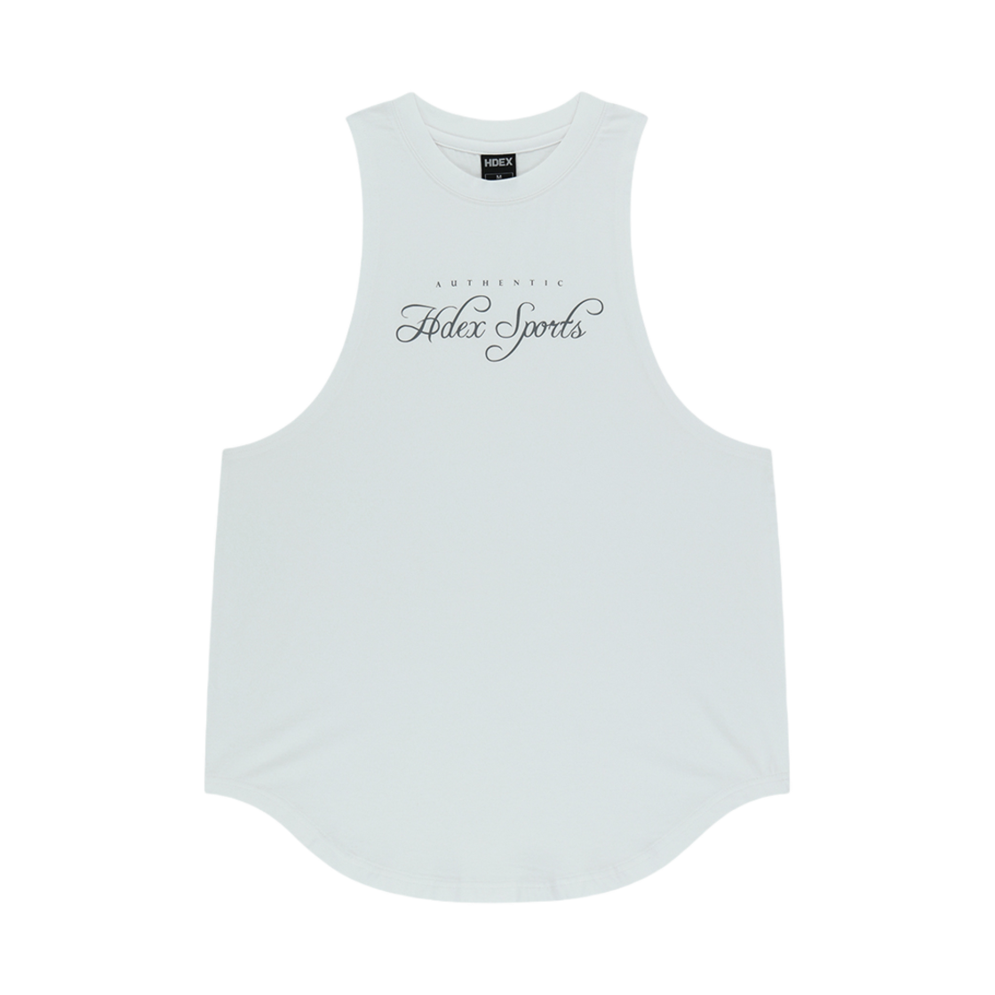 H252WSUSL200WH HDEX Womens Lettering Modal Cover-Up Tank Top White