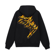 Stussy Burning Stock Zip Hoodie Black