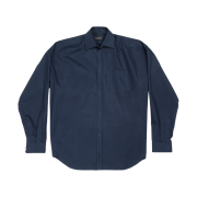 Balenciaga Cocoon Shirt Navy Blue