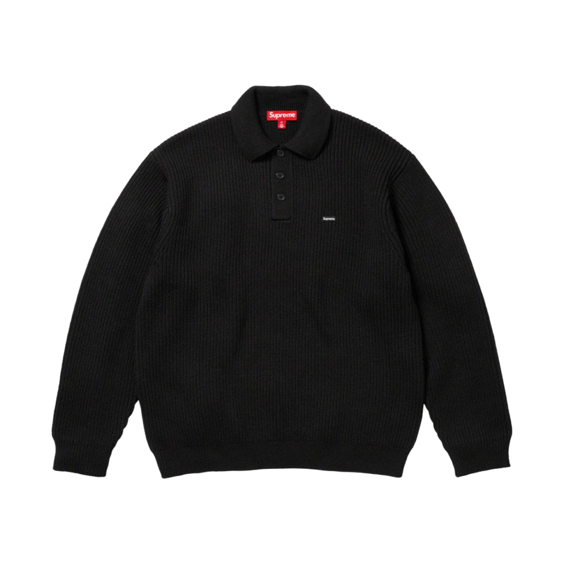 슈프림 써멀 롱슬리브 폴로 블랙 - 23FW | Supreme | KREAM