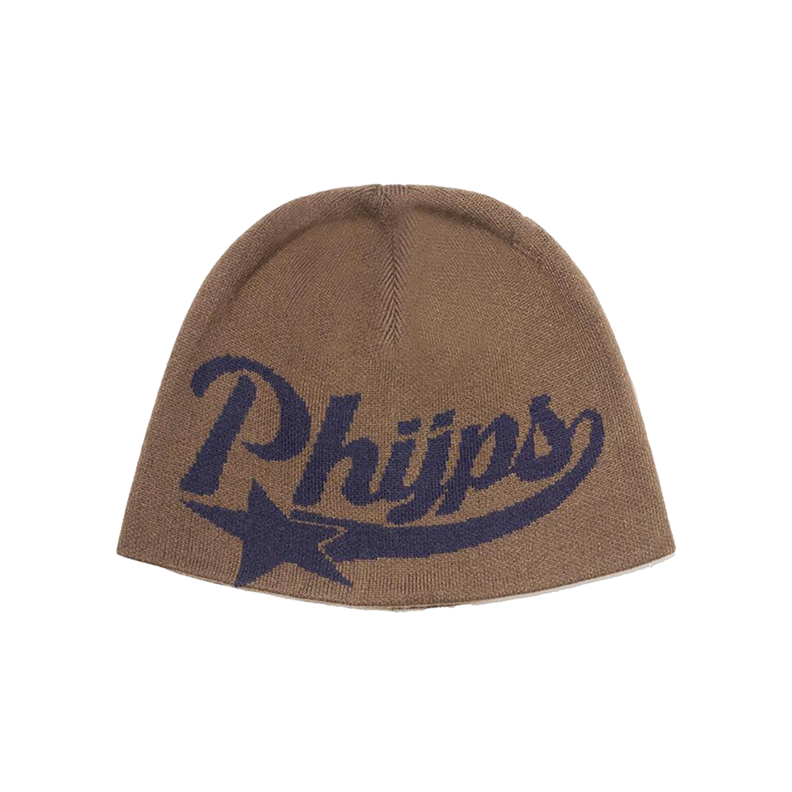 피지컬 디파트먼트 스타테일 자카드 비니_브라운(Phyps Dept Star Tail Jacquard Beanie Brown)
