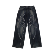 Thug Club Tribal Tree Denim Pants Blue