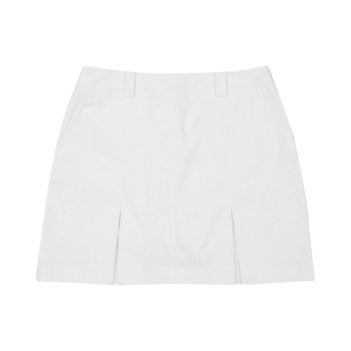 - Malbon Golf Slit A-Line Skirt Off White