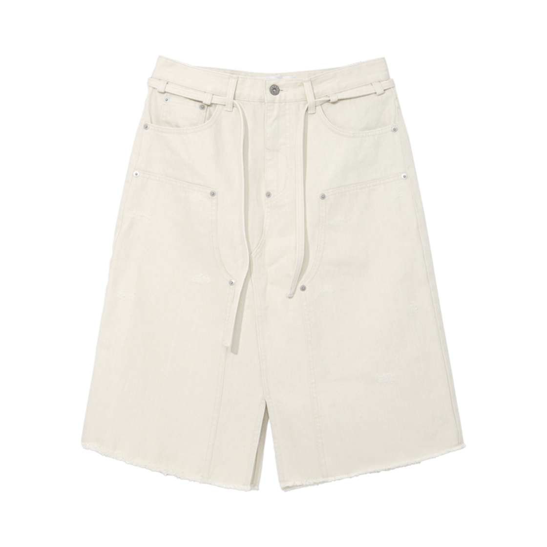 경 더블니 스커트 아이보리(Gyeong Double Knee Skirt Ivory)