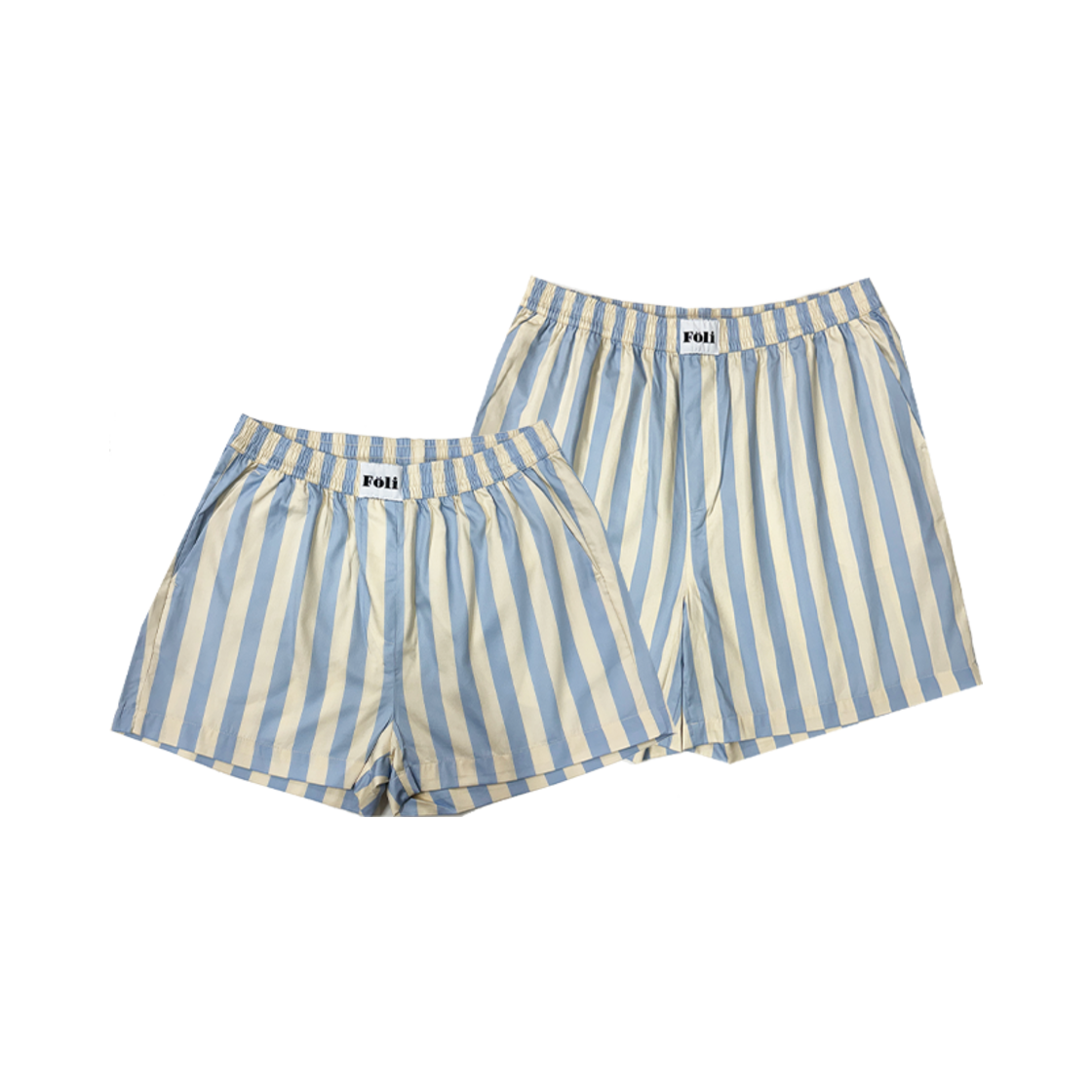 (Unisex) Pale Blue PJ Set Shorts Foli Unisex PJ Shorts Pale Blue