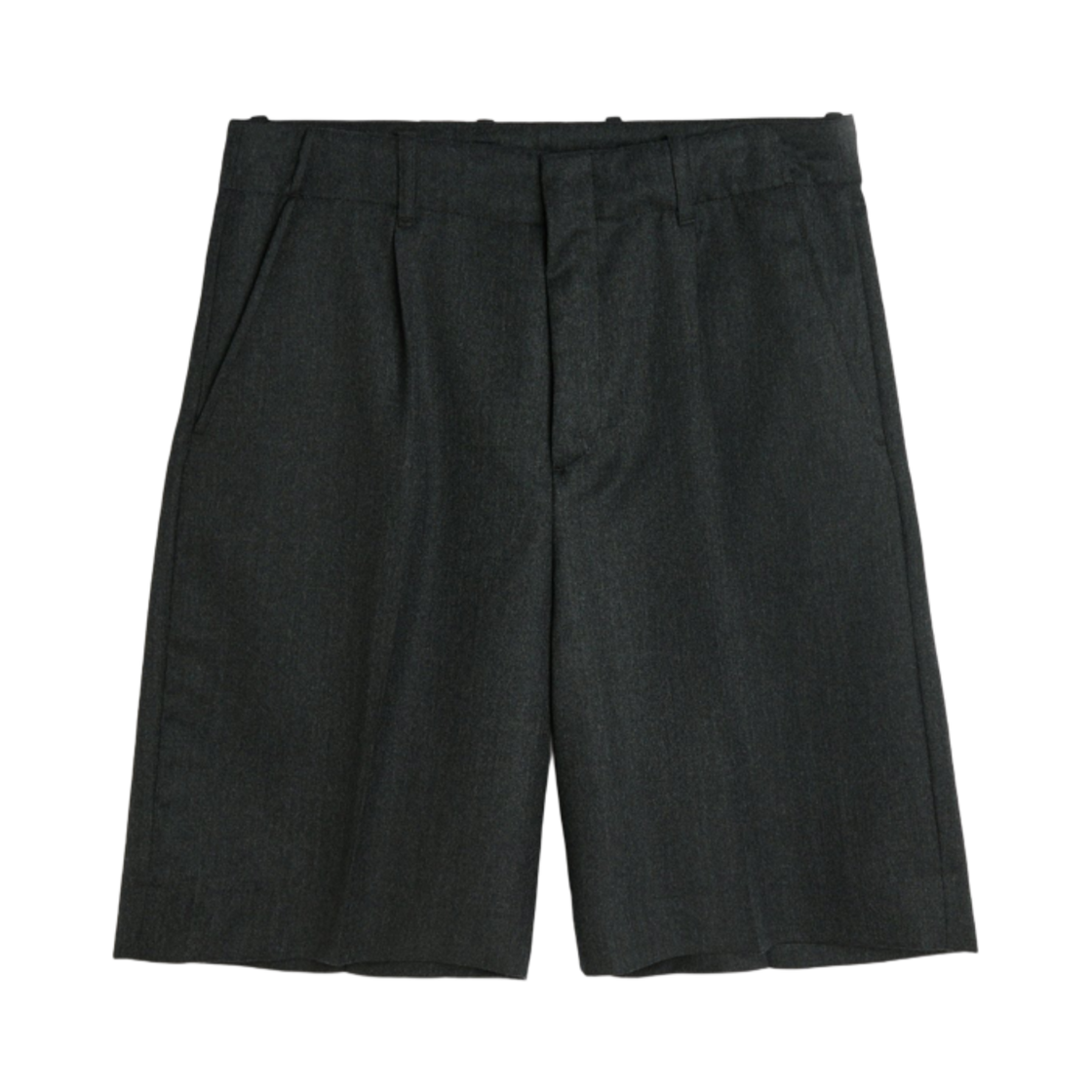 M2254BPC Our Legacy Borrowed Shorts Premium Charcoal Office Wool