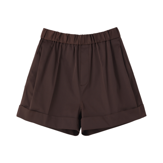 RM25SWPT001RB Recto Roll-Up Banding Shorts Red Brown