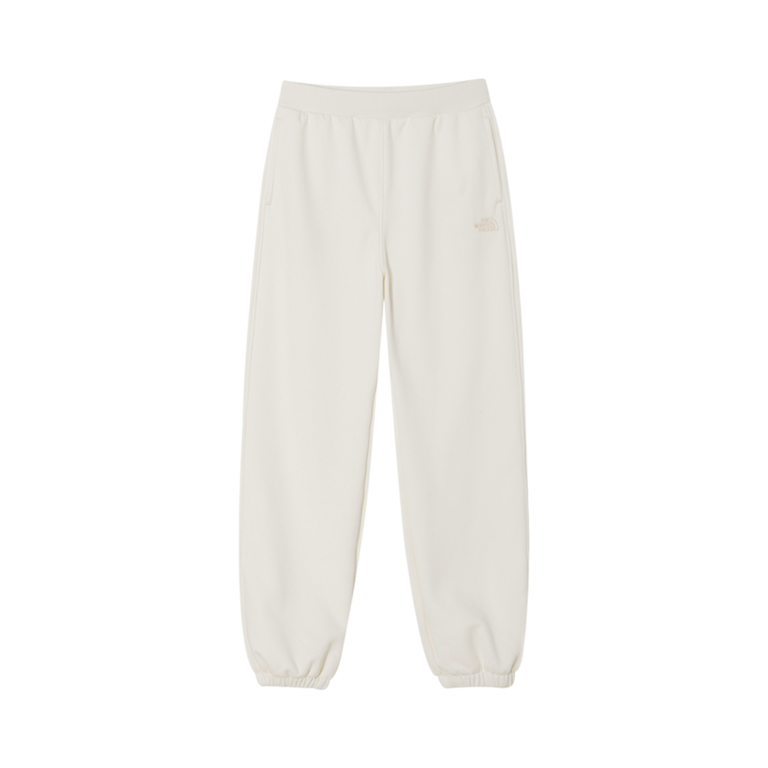 NP6KQ55K The North Face Puffy Sweatspants Cream