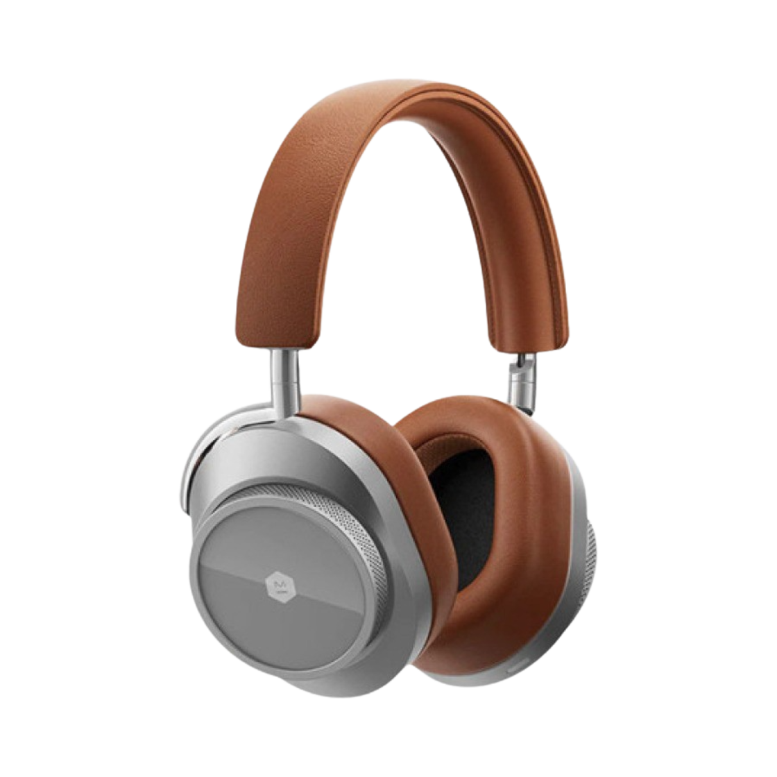 마스터앤다이나믹 MW75 무선 헤드폰 실버 메탈 브라운 레더 (국내 정식 발매 제품)(Master & Dynamic MW75 Wireless Headphones Silver Metal Brown Leather (Korean Ver.))