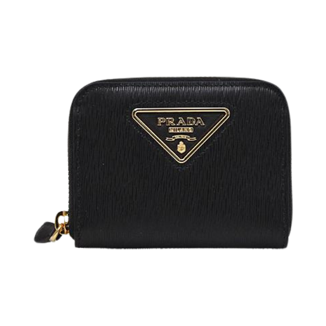 1MM268-2CN0-F0002 Prada Vitello Move Zip Around Wallet Black