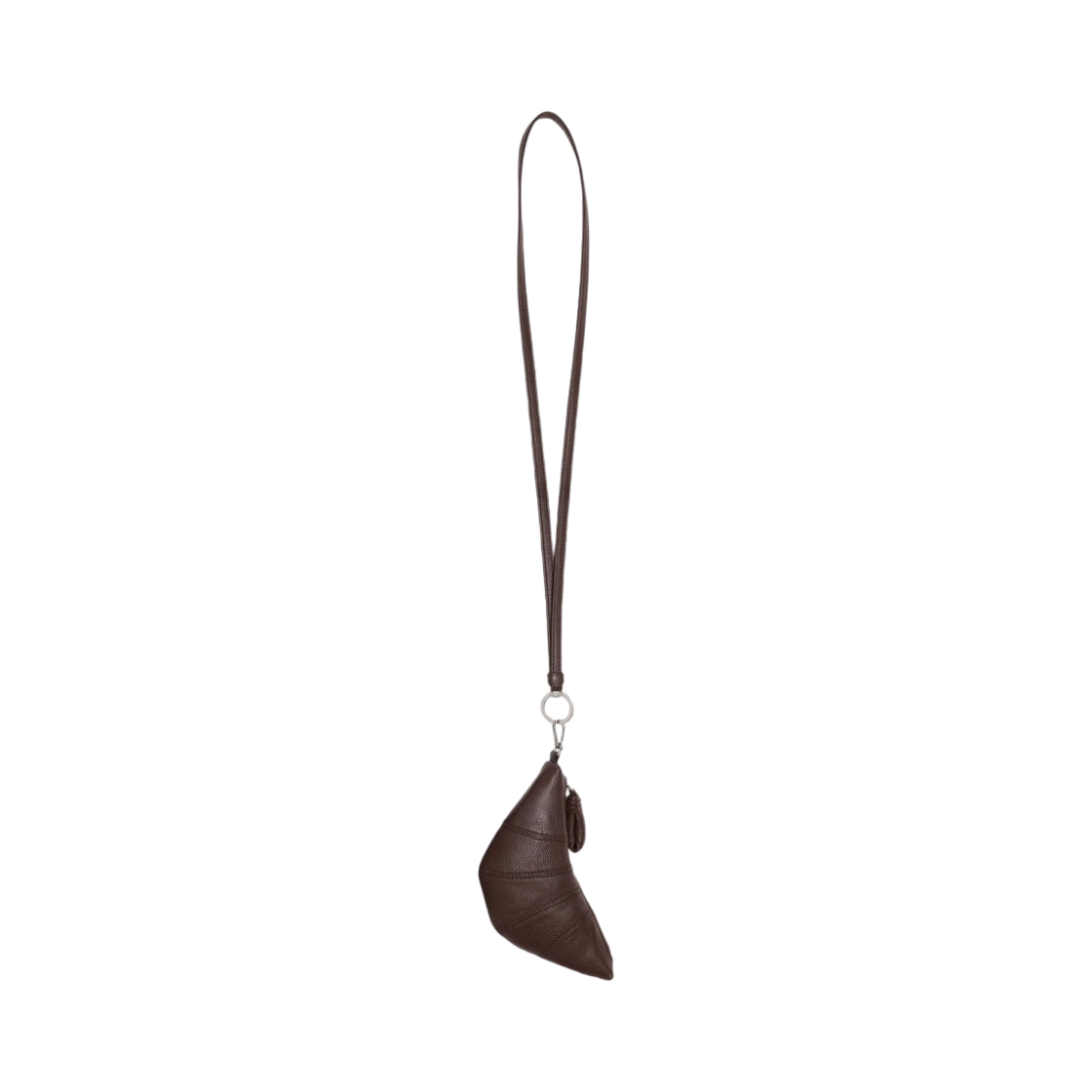르메르 크루아상 코인 퍼스 네클리스 소프트 그레인드 레더 피칸 브라운(Lemaire Croissant Coin Purse Necklace Soft Grained Leather Pecan Brown)