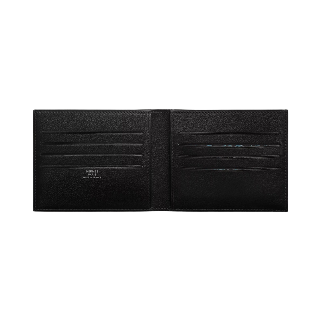 에르메스 시티즌 트윌 컴팩트 카드 홀더 에버그레인 & 실크 클로셰 누아 카방(Hermes Citizen Twill Compact Card Holder Evergrain & Silk Clochette Noir Caban) - 2