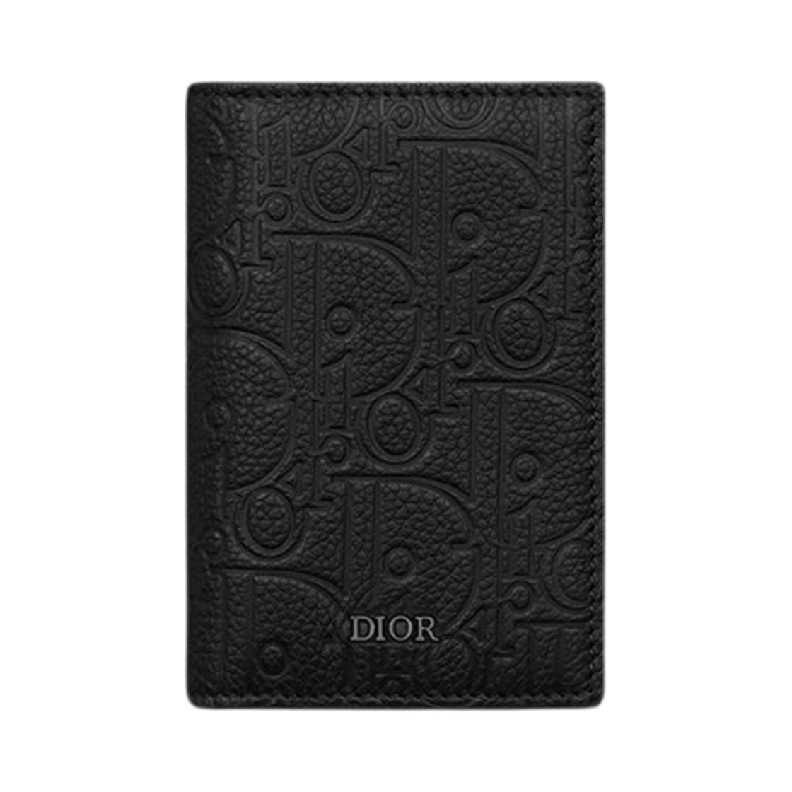 디올 버티컬 바이폴드 카드 홀더 디올 그래비티 레더 블랙(Dior Vertical Bifold Card Holder Dior Gravity Leather Black)
