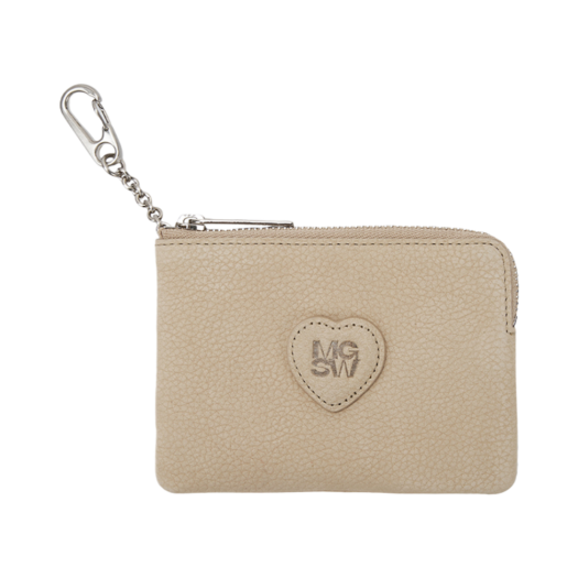 EE000106_NDNB Margesherwood Heart Zipper Wallet Nude Nubuck