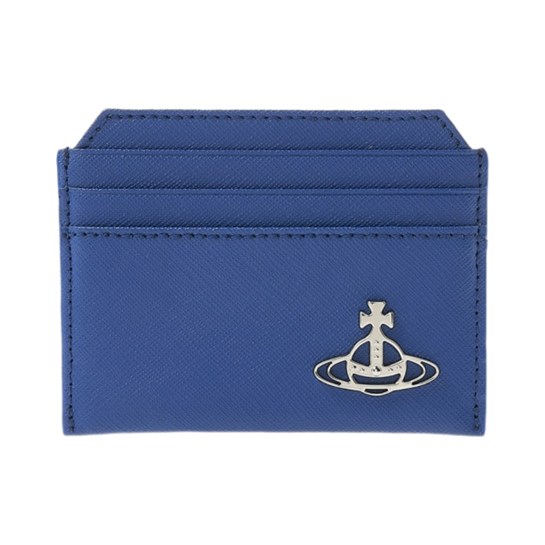 51110022-L001N-K405 Vivienne Westwood Embossed Slim Card Holder Indigo