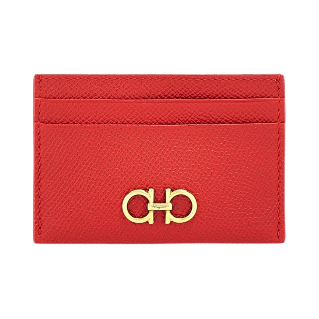 페라가모 간치니 카드 홀더 립스틱 레드(Ferragamo Gancini Credit Card Holder Lipstick Red)